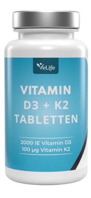 VELIFE Vitamin D3 + K2 Tabl teilbar     Ds 120 Stk