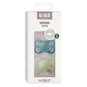 BIBS Supreme Silic Symm 0-6m isl sea sage 2 Stk