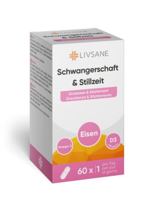 LIVSANE Schwangerschaft&Stillzeit Kaps Glas 60 Stk