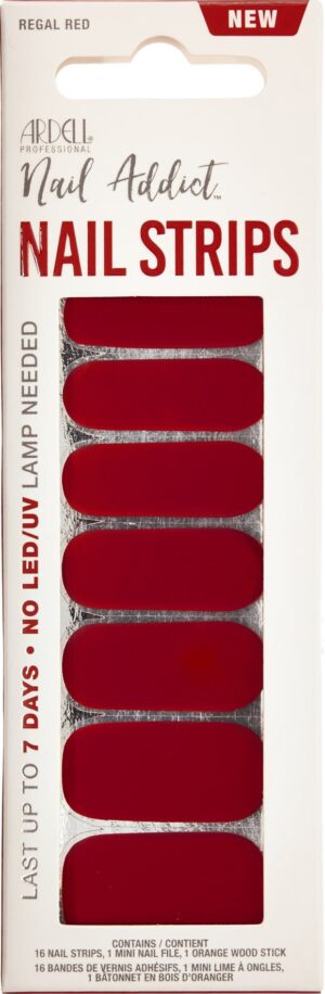 ARDELL Nail Addict Strips Regal Red         16 Stk