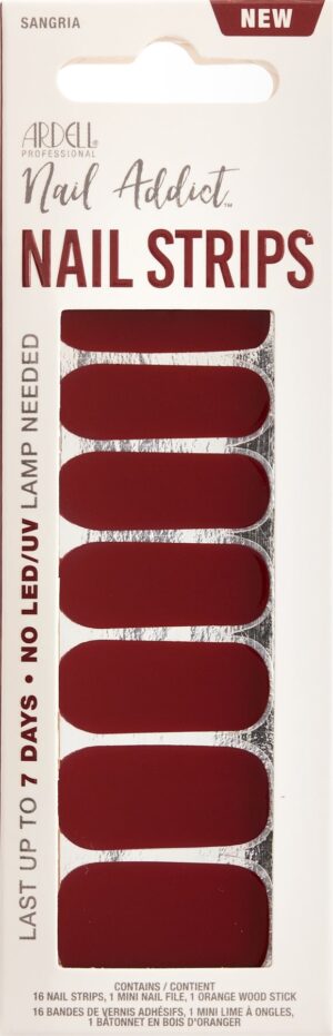 ARDELL Nail Addict Strips Sangria           16 Stk