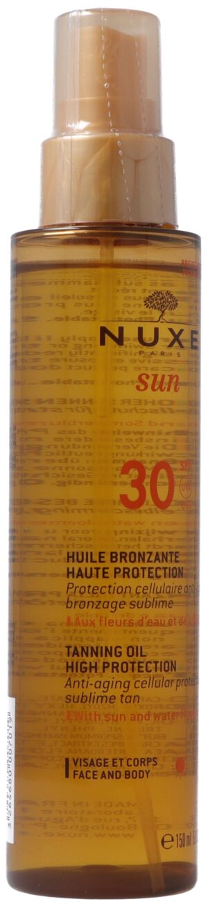 NUXE Sun Huile Bronzante Vis&Corps SPF30    150 ml