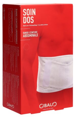 GIBAUD Abdominalstuetzgurt Gr1 78-88cm weiss