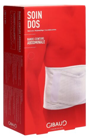 GIBAUD Abdominalstuetzgurt Gr3 98-108cm weiss