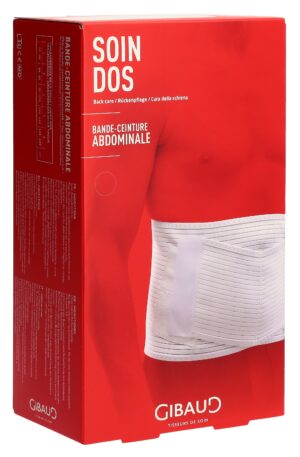 GIBAUD Abdominalstuetzgurt Gr5 118-128cm weiss