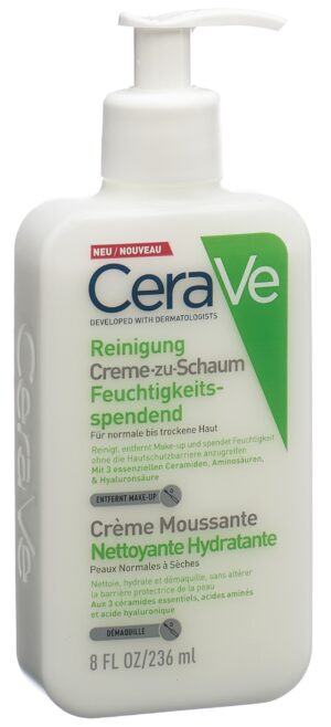 CERAVE Creme-zu-Schaum Reinigung HydratanFl 236 ml