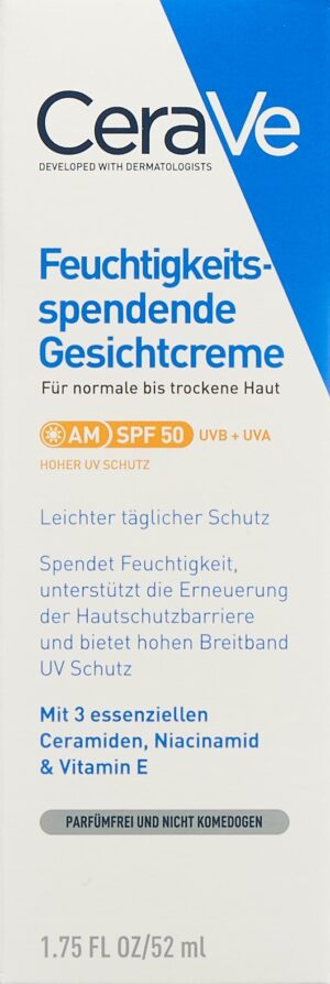CERAVE Feuchtigkeitsspend Gesichtscr LSF50Tb 52 ml