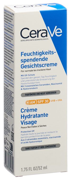 CERAVE Feuchtigkeitsspend Gesichtscr LSF30Tb 52 ml