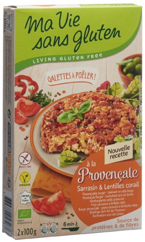 MA VIE S GLUT Bratlinge Tomat-Rot Linsen   2 100 g