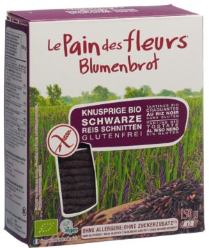 BLUMENBROT Knusprige Schnitten Schwarz Reis  150 g
