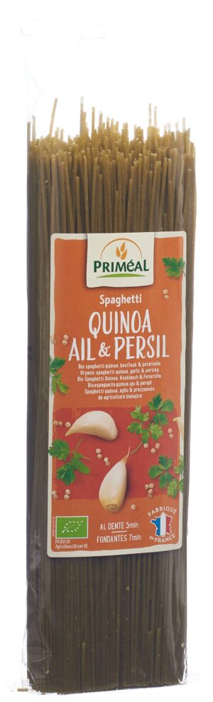 PRIMEAL Spaghetti Quinoa Knoblauch-Petersi   500 g
