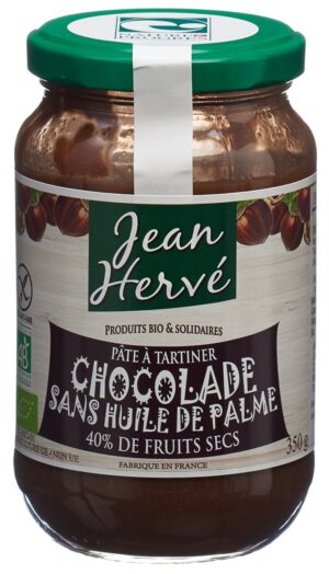 JEAN HERVE Chocolade sans huile de palme     350 g