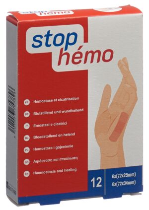 STOP HEMO Pflaster hämostat steril ass      12 Stk