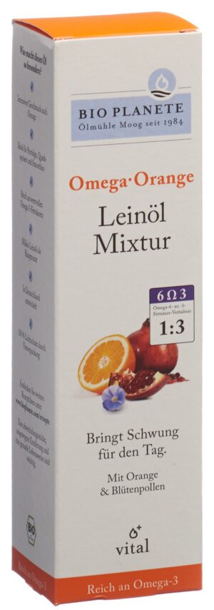 BIO PLANETE Omega Orange Leinöl-Mixtur   Fl 100 ml