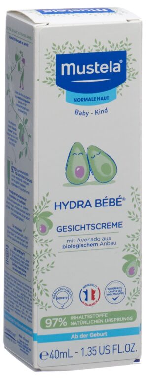 MUSTELA Hydra Bébé Gesichtscreme norm HautTb 40 ml