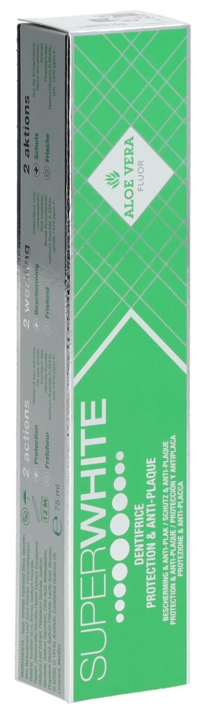 SUPERWHITE Aloe Vera Zahnpasta 75 ml