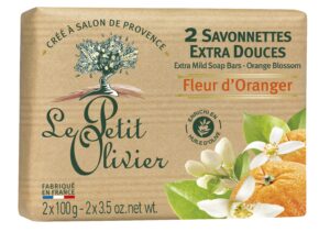 LE PETIT OLIVIER savonnettes fleur orang   2 100 g