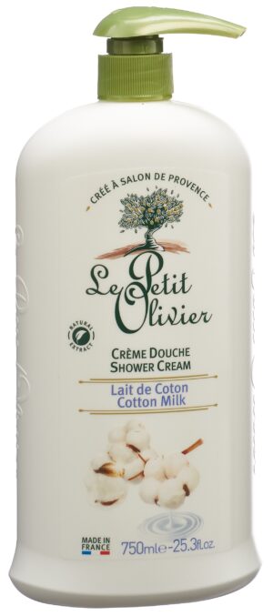 LE PETIT OLIVIER Duschcreme Baumwoll HypoFl 750 ml