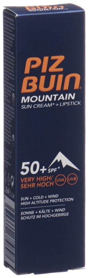 PIZ BUIN Mountain Combi SPF50+ Lipsti SPF30  20 ml