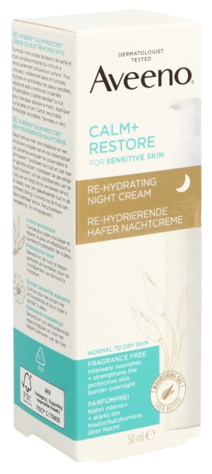 AVEENO Calm+Restore Nachtcr Re-hydrier HDisp 50 ml