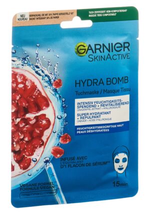 GARNIER Hydra Bomb Tuchmaske Granatapfel  Btl 28 g