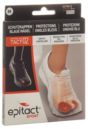 EPITACT SPORT Zehenschutz blaue Näg M 25mm   2 Stk