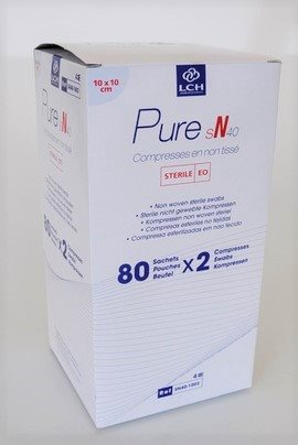 LCH Vlieskompr 10x10cm 40g/m2 st weiss 80 x 2 Stk