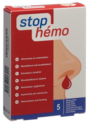 STOP HEMO Watte hämostat steril          Btl 5 Stk