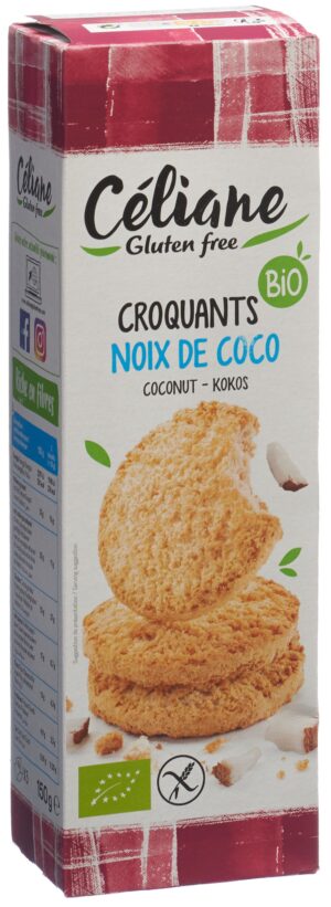 CELIANE Sandgebaeck Kokosnuss glutenfrei Bio 150 g