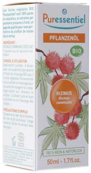 PURESSENTIEL Pflanzenöl Rizinus Bio       Fl 50 ml