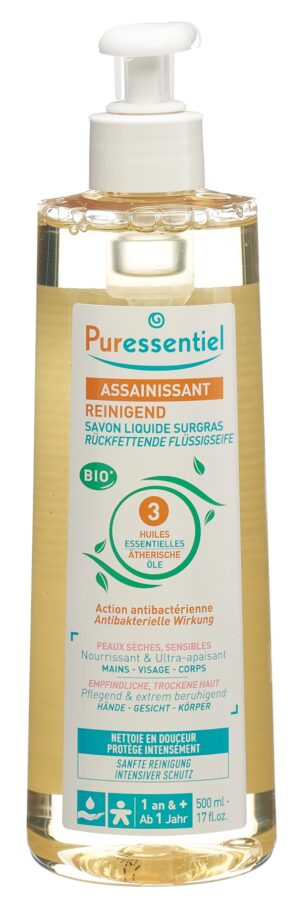 PURESSENTIEL Rückfettende Flüssigseife Disp 500 ml