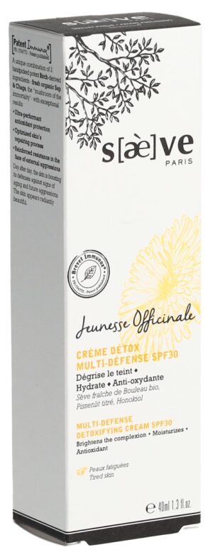 SAEVE Detox Offici Multi-Def Det Cr SPF30 Tb 40 ml