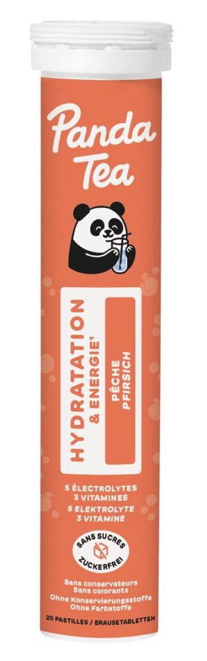PANDA TEA Hydratation Brausetabl PfirsichDs 20 Stk