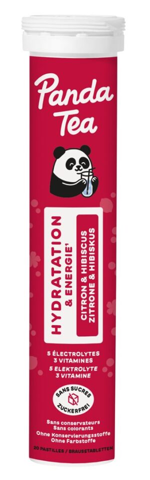PANDA TEA Hydratation Brausetabl Zit&HibiDs 20 Stk