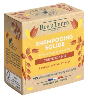 BEAUTERRA Festes Shampoo trocken beschäd Haar 75 g