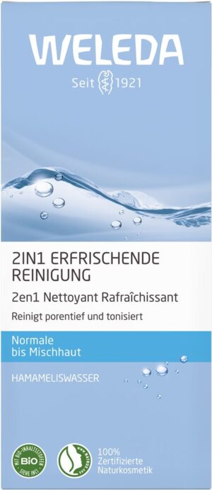 WELEDA 2in1 Reinigung erfrischend (n)    Fl 100 ml