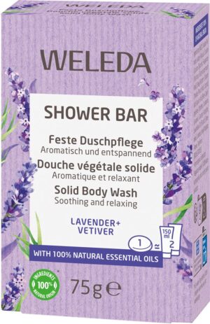 WELEDA Feste Duschpflege Lavender Vetiver     75 g