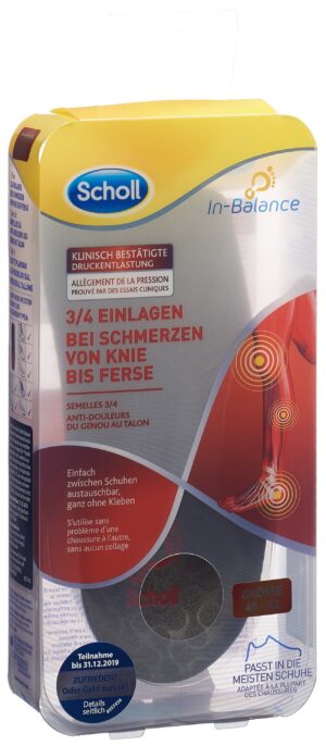 SCHOLL In-Balance Einleg 40-42 Knie Ferse    2 Stk