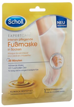 SCHOLL Intensiv pfleg Fussmaske 3-fach Ölkom 2 Stk