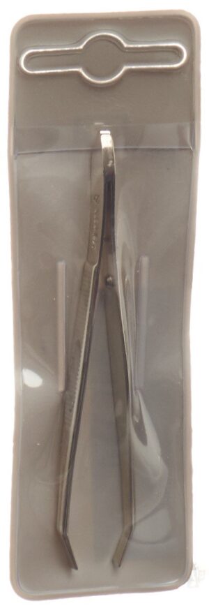 MALTESER Pinzette Nickel schmal gebogen 8cm No 10