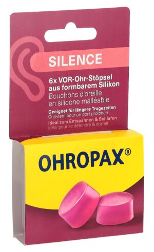 OHROPAX Ohrstöpsel Silicon Silence       Box 6 Stk