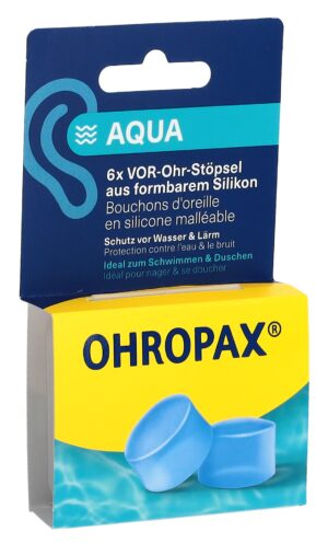 OHROPAX Ohrstöpsel Silicon Aqua          Box 6 Stk