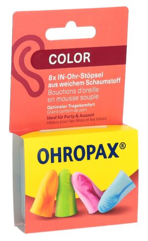 OHROPAX Ohrstöpsel Color Soft            Box 8 Stk