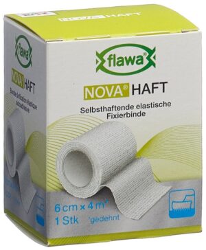 FLAWA NOVA Haft kohäsive Gazebinde 6cmx4m