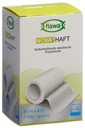 FLAWA NOVA Haft kohäsive Gazebinde 8cmx4m