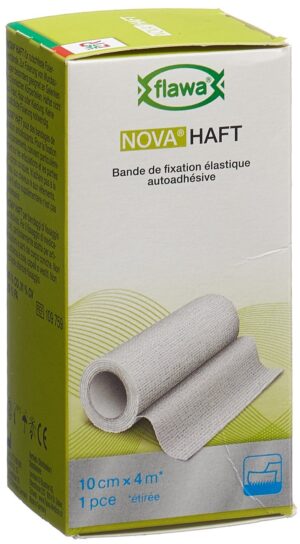 FLAWA NOVA Haft kohäsive Gazebinde 10cmx4m