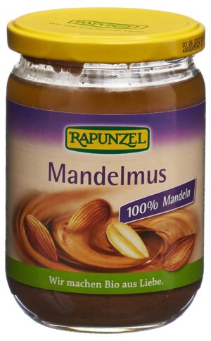 RAPUNZEL Mandelmus braun Bio Glas 500 g
