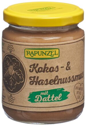 RAPUNZEL Kokos-Haselnussmus mit Dattel  Glas 250 g