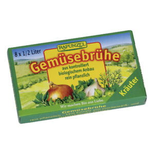 RAPUNZEL Gemuese Bruehwuerfel mit Kraeuter 84 g
