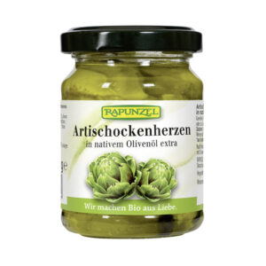RAPUNZEL Artischockenherzen in Olivenoel Glas 120 g